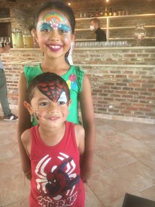 Grime Kindergrime Grimeren evenement feest feestje communie regenboog spiderman helden marvel bloemen