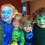 Grime Kindergrime Grimeren feest feestjes evenement verjaardag dino