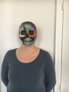 Grime Kindergrime Grimeren meisje skellet