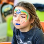 Grime Kindergrime Grimeren regenboog blauwe vlinder